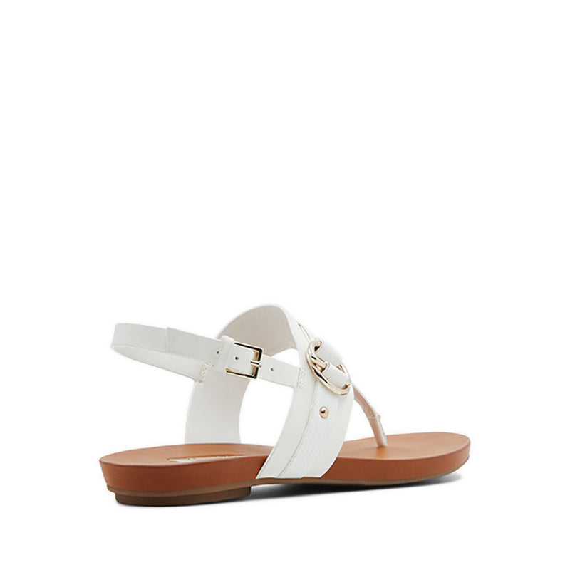 Pandra Women's Flat Thong Sandals - White