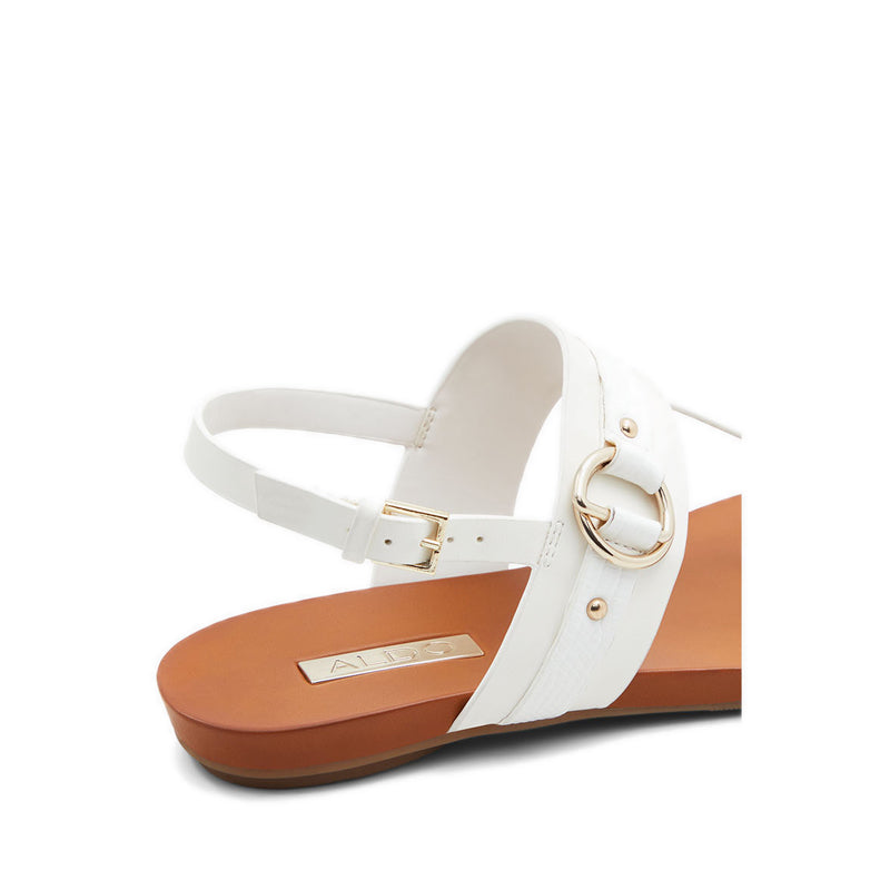 Pandra Women's Flat Thong Sandals - White