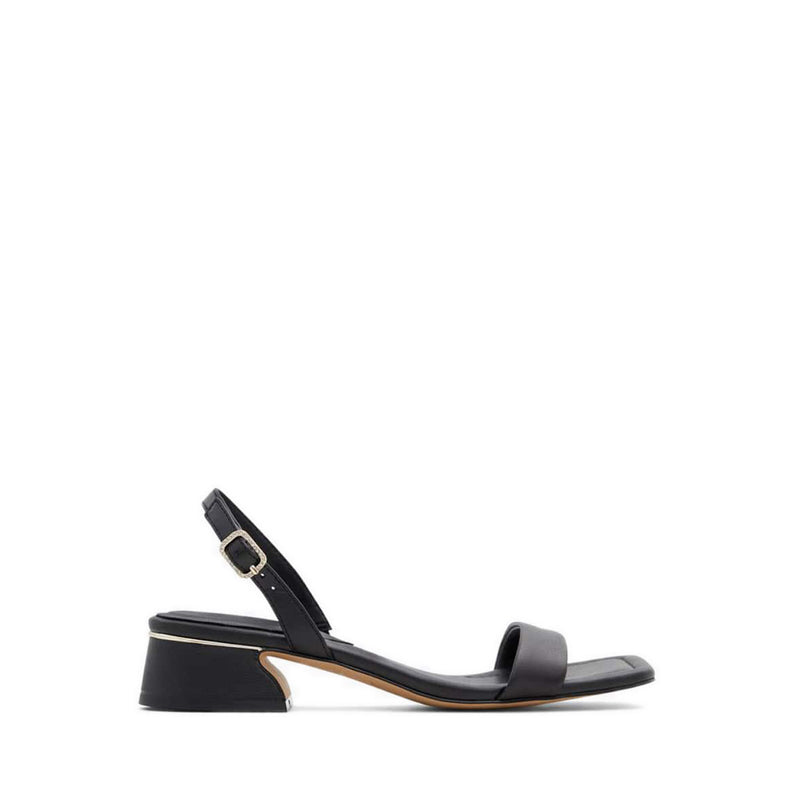 Halenia Women's Sling Back Heeled Sandals - Black