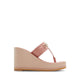 Ibaraki Women's Wedge Heel Beach Sandals - Bright Pink