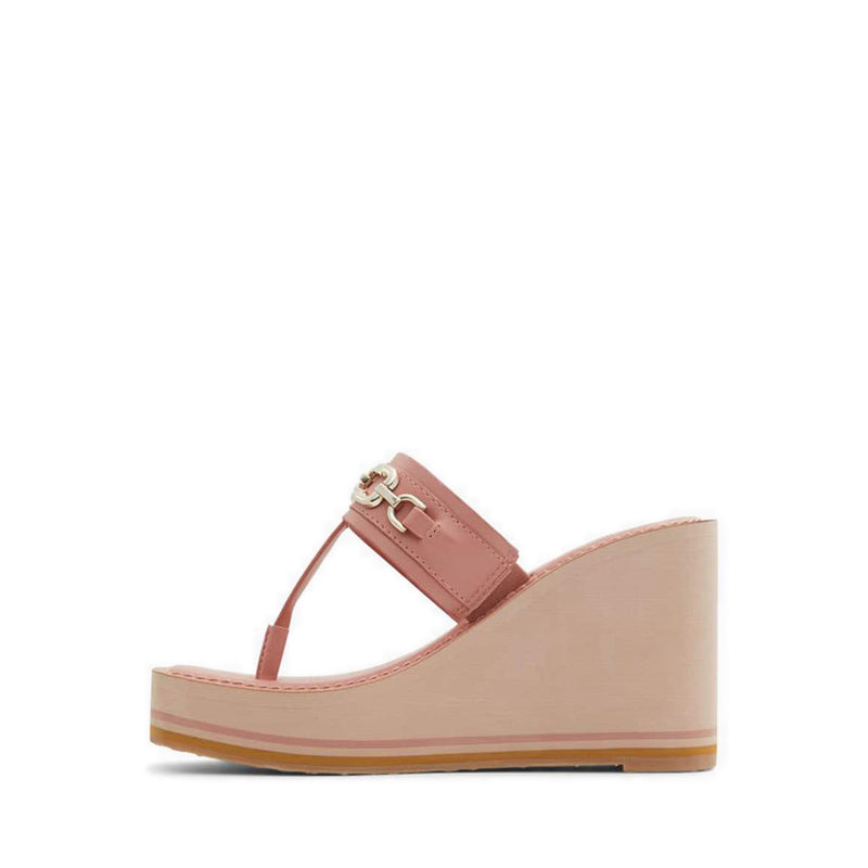 Ibaraki Women's Wedge Heel Beach Sandals - Bright Pink