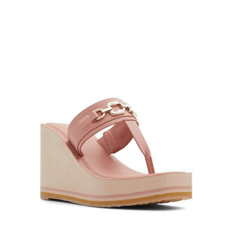 Ibaraki Women's Wedge Heel Beach Sandals - Bright Pink