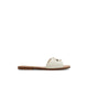 Qelajar Women's Flat Sandals - White