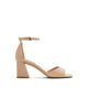 ALDO SAFDIE HEELED SANDALS - CREAM