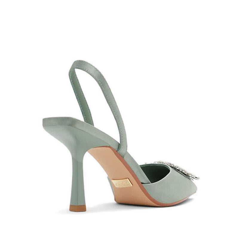 Lareine Women's Sling Back Heeled Shoes - Green
