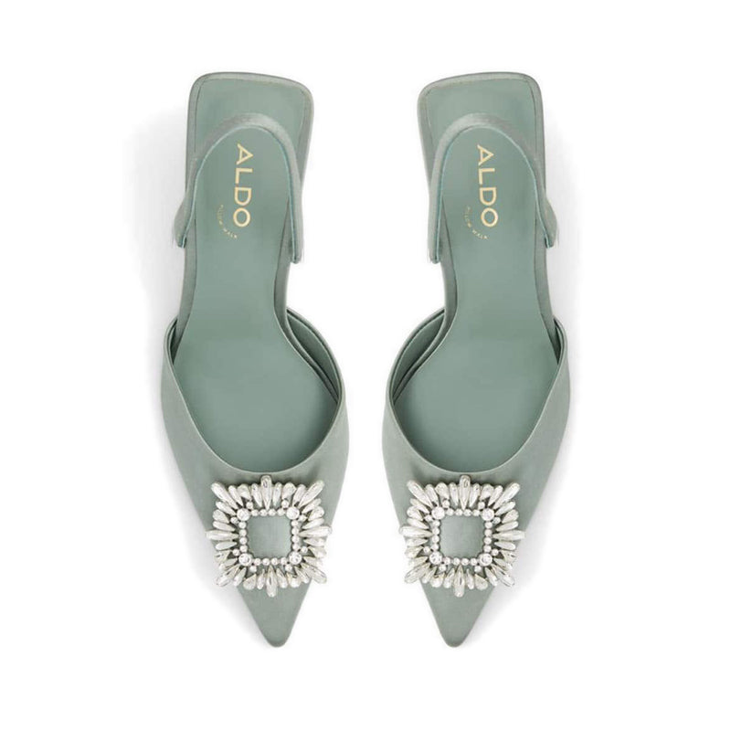 Lareine Women's Sling Back Heeled Shoes - Green