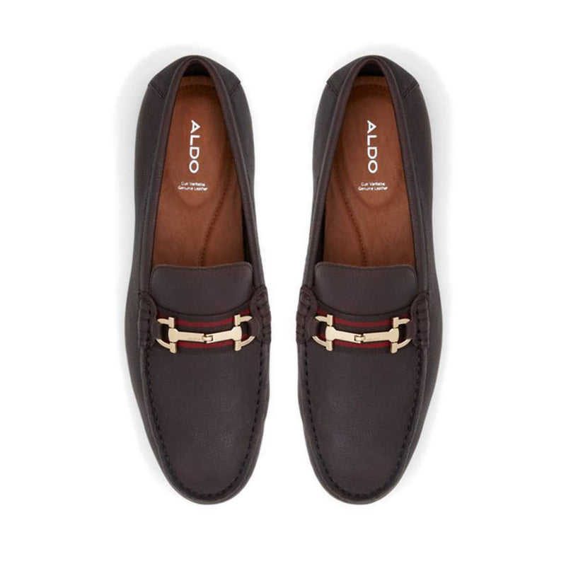 Fangio Men's Slip On Driving Shoe - Dark Brown