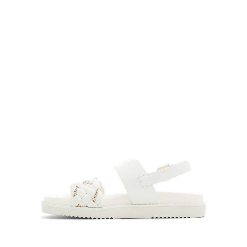 Yboha Women's Flat Sandals - White