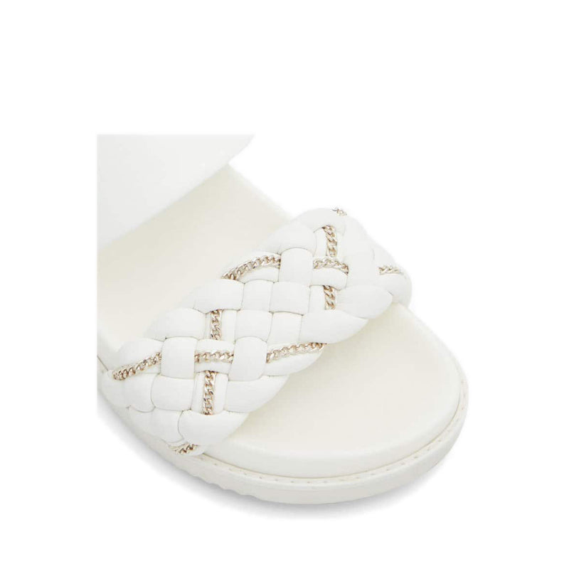 Yboha Women's Flat Sandals - White