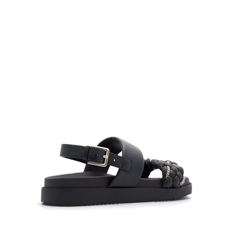 Yboha Women's Flat Sandals - Black