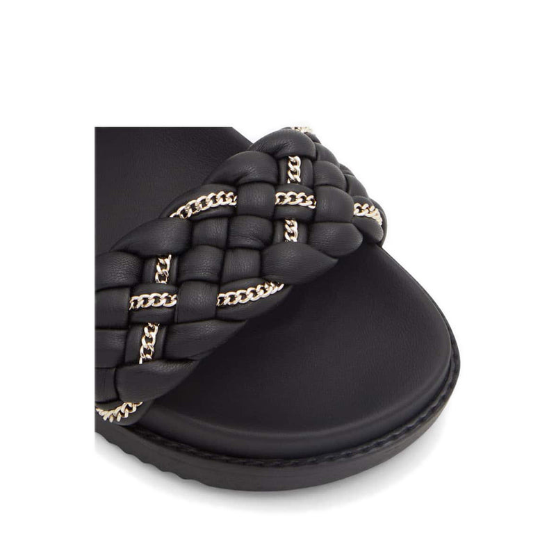 Yboha Women's Flat Sandals - Black