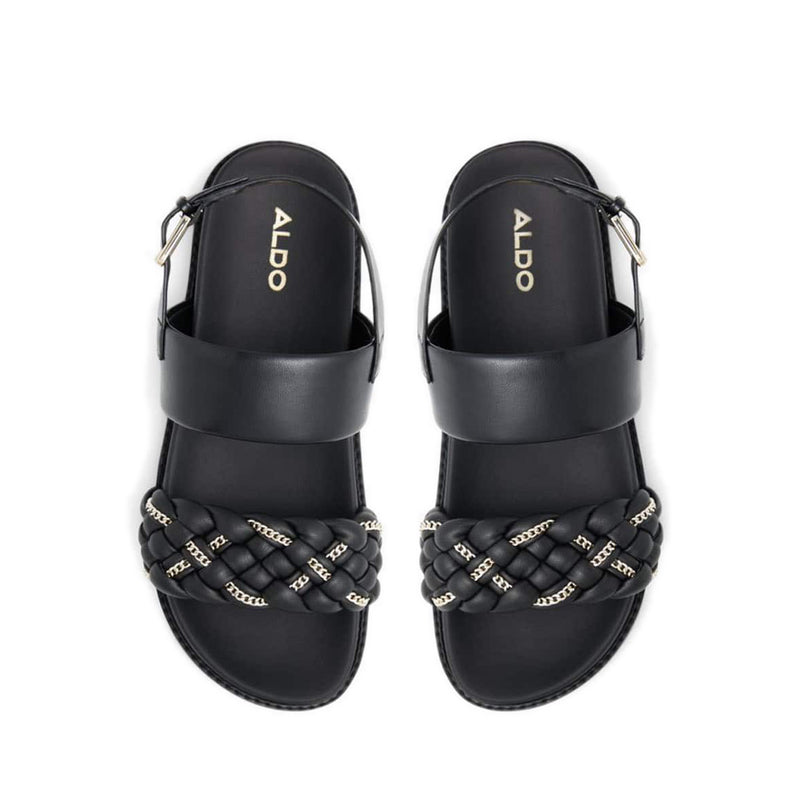 Yboha Women's Flat Sandals - Black