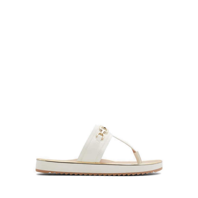 Yerral Women's Flat Beach Sandals - White