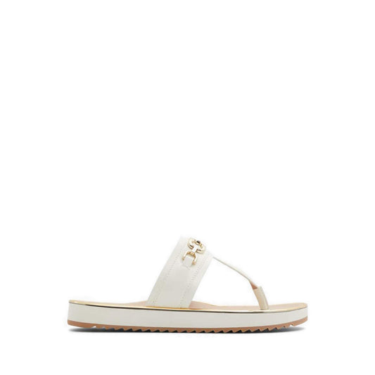 Yerral Women's Flat Beach Sandals - White