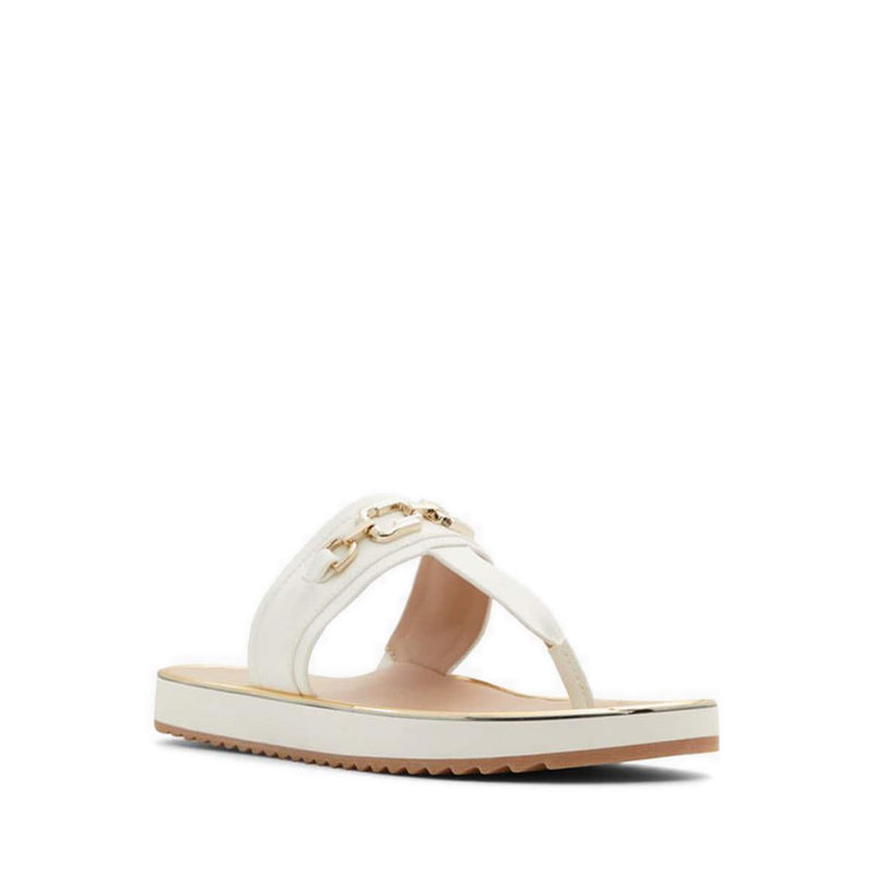 Yerral Women's Flat Beach Sandals - White