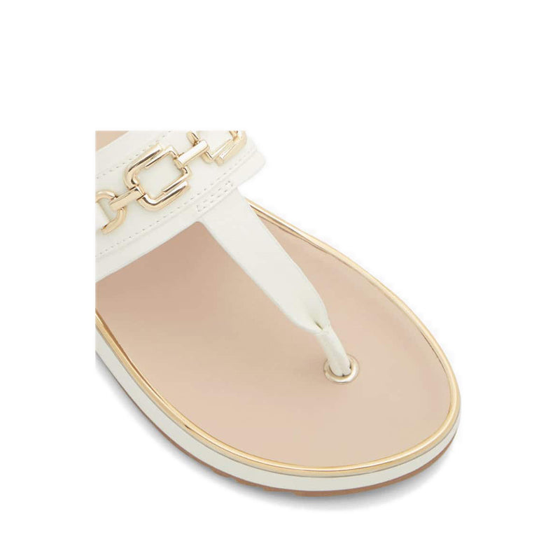 Yerral Women's Flat Beach Sandals - White