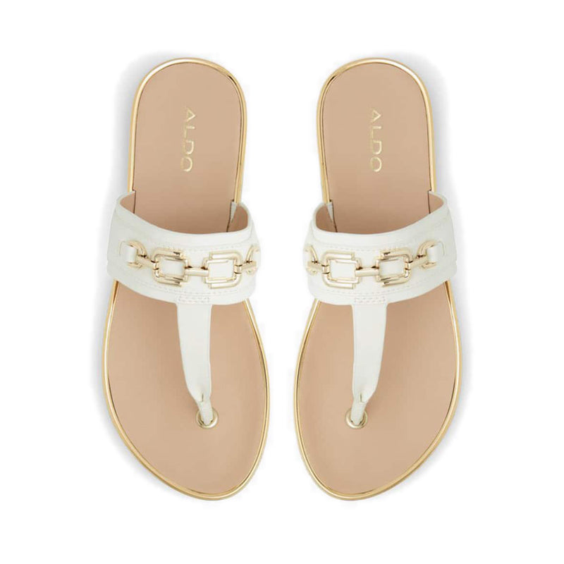 Yerral Women's Flat Beach Sandals - White