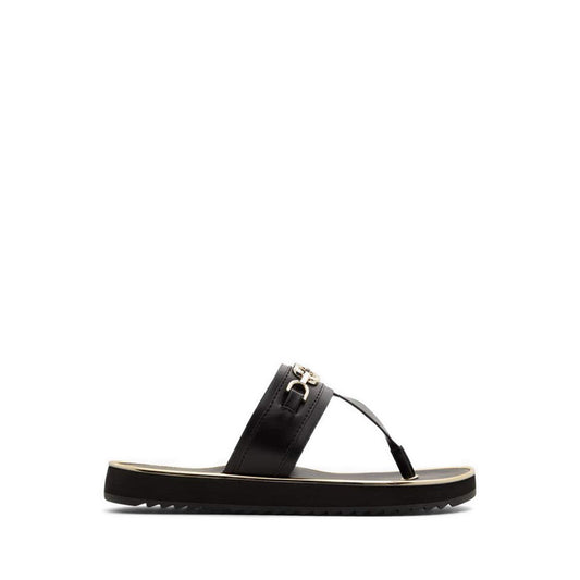 Yerral Women's Flat Beach Sandals - Black