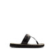 Yerral Women's Flat Beach Sandals - Black