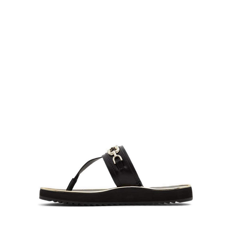 Yerral Women's Flat Beach Sandals - Black