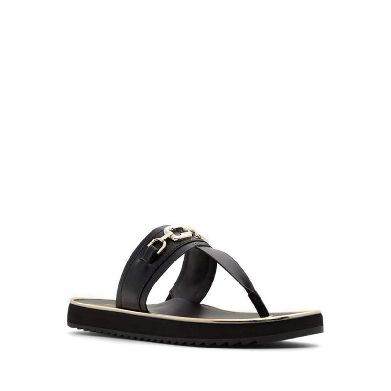 Yerral Women's Flat Beach Sandals - Black