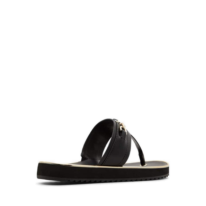 Yerral Women's Flat Beach Sandals - Black