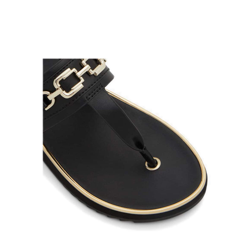 Yerral Women's Flat Beach Sandals - Black