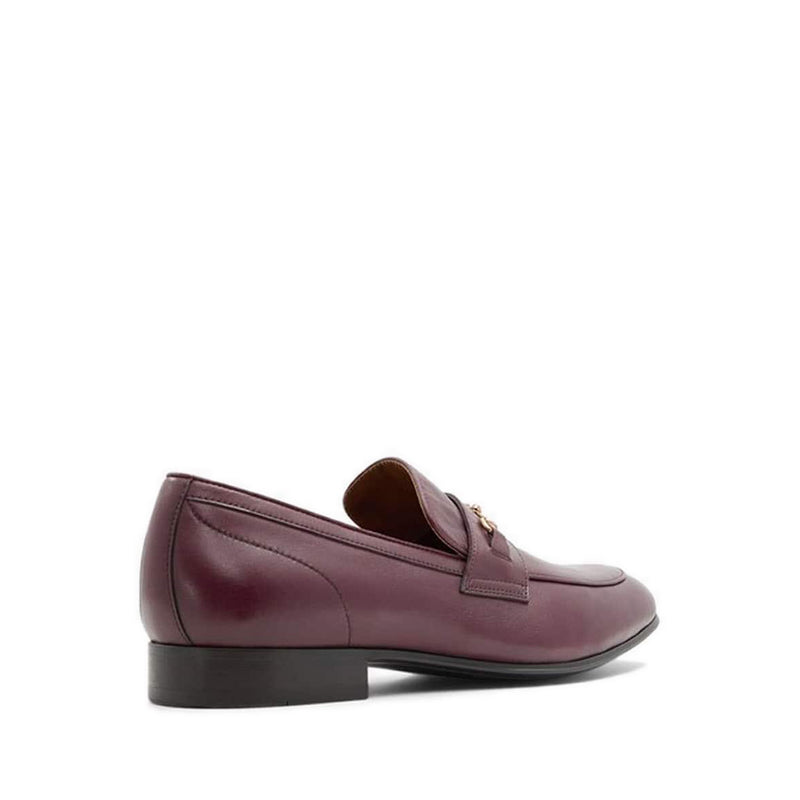 Harrow Men's Slip On Loafers Dress Shoe - Bordo