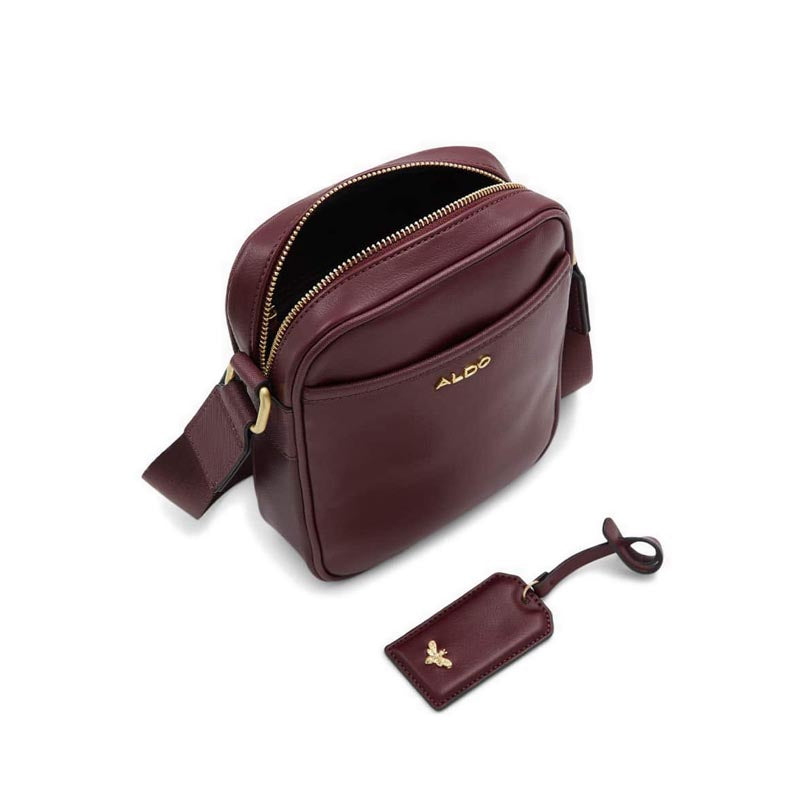 Sergio Men's Cross Body Bag - Dark Red