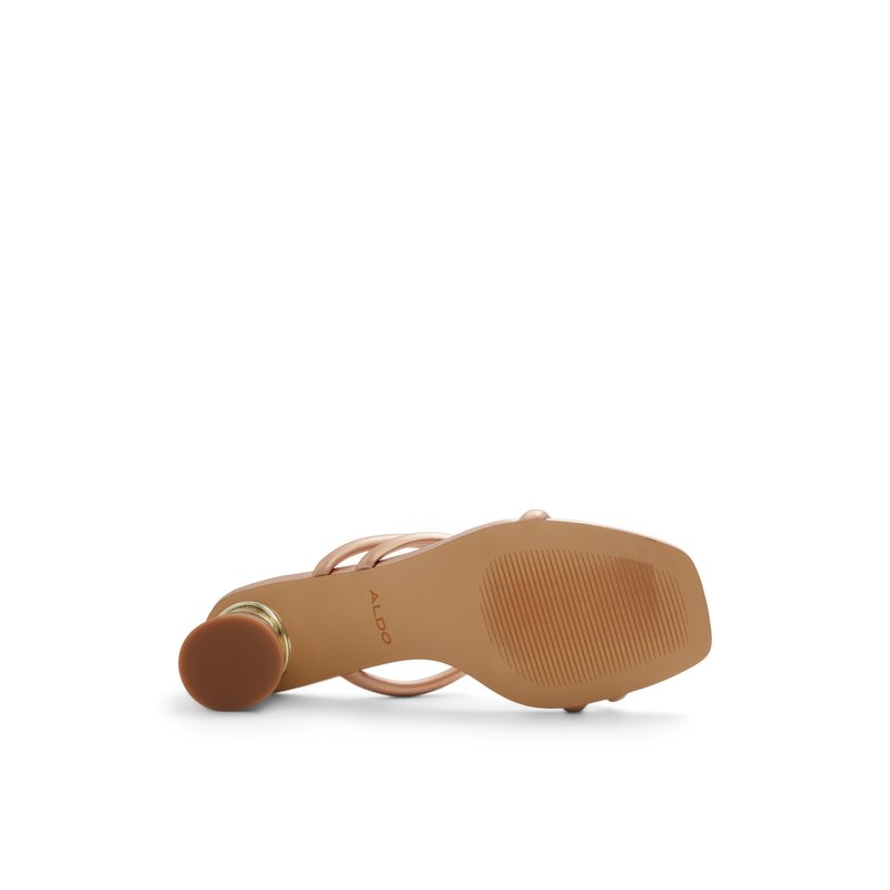 Edawen Women's Heeled Sandals - Rose Gold