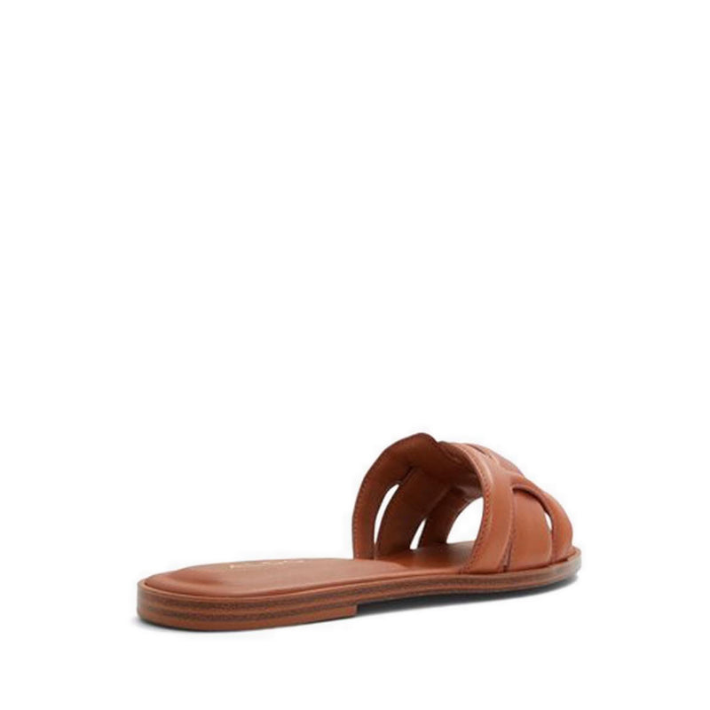 Elenaa Women's Flat Sandals - Medium Brown