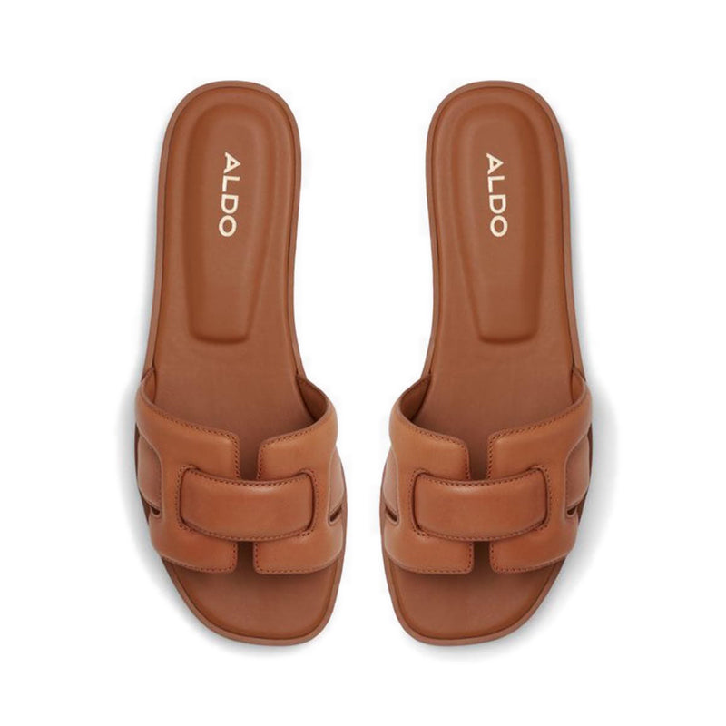 Elenaa Women's Flat Sandals - Medium Brown