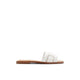 Elenaa Women's Flat Sandals - White
