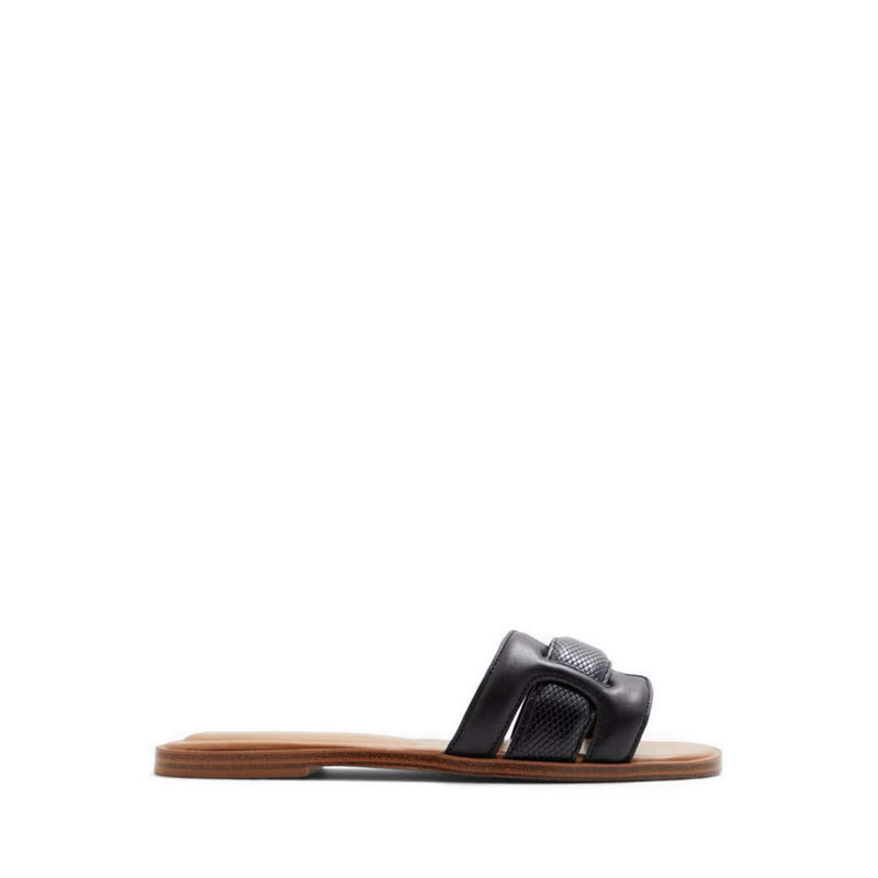 Elenaa Women's Flat Sandals - Black