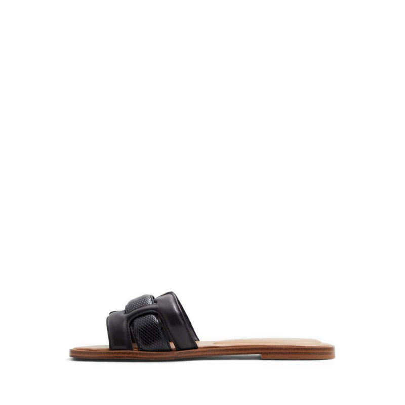 Elenaa Women's Flat Sandals - Black