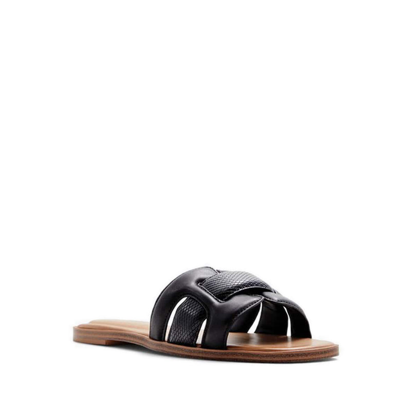 Elenaa Women's Flat Sandals - Black