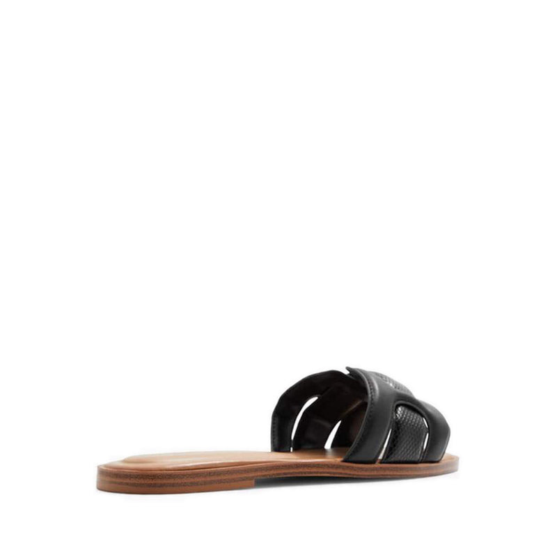 Elenaa Women's Flat Sandals - Black