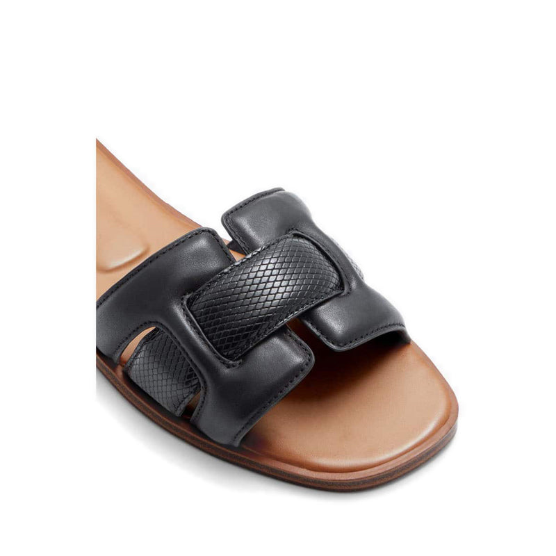 Elenaa Women's Flat Sandals - Black