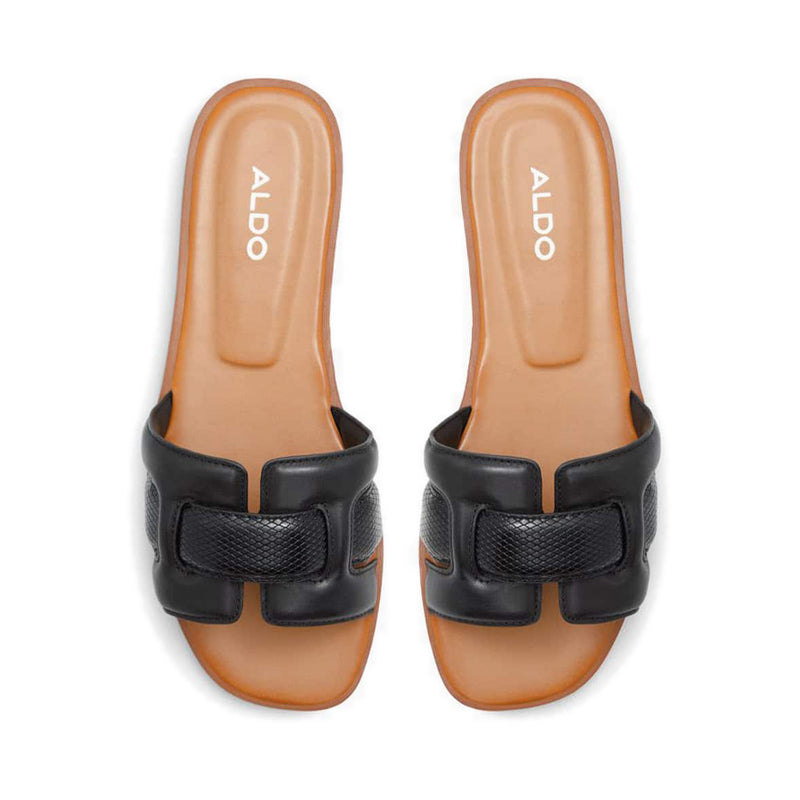 Elenaa Women's Flat Sandals - Black