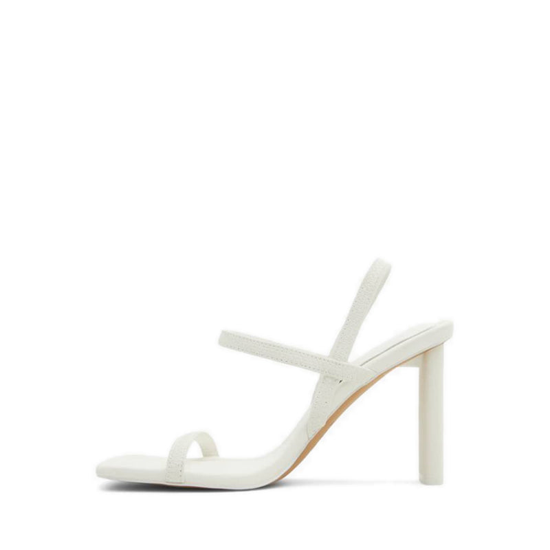 Okurra Women's Heeled Sandals- White