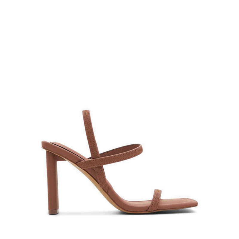 Okurra Women's Heeled Sandals- Rust