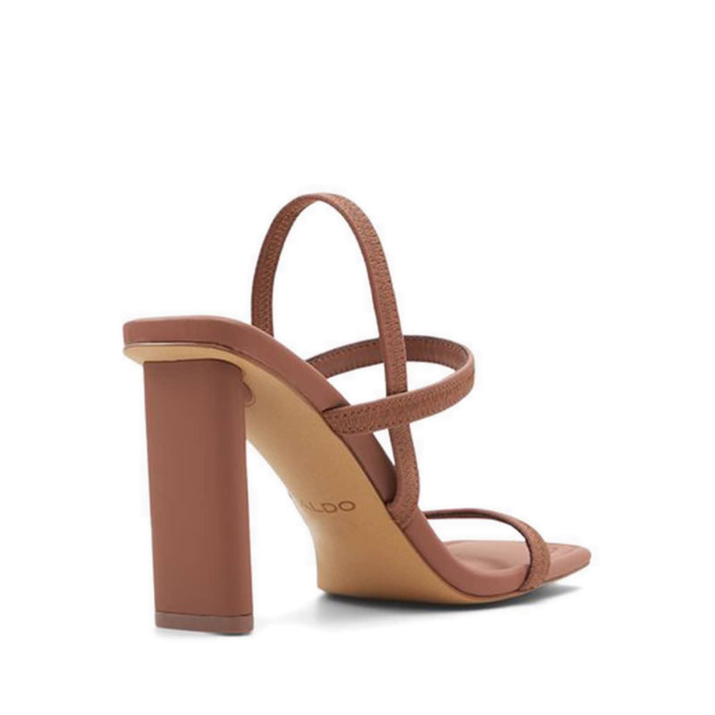 Okurra Women's Heeled Sandals- Rust