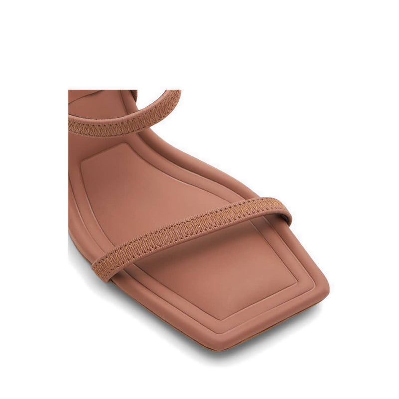 Okurra Women's Heeled Sandals- Rust