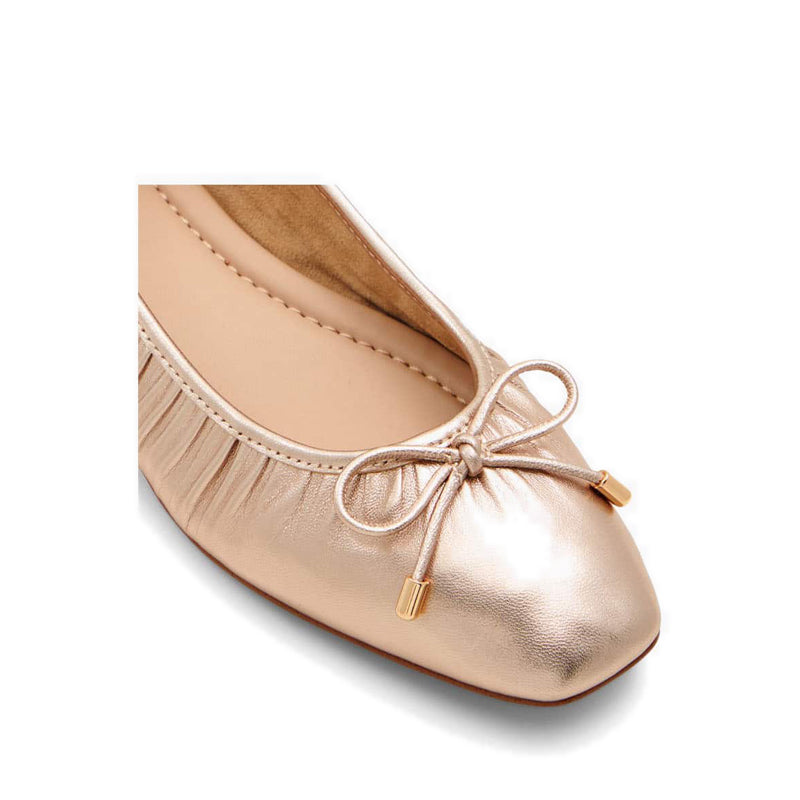 Eclya Women's Flat Ballerinas - Rose Gold
