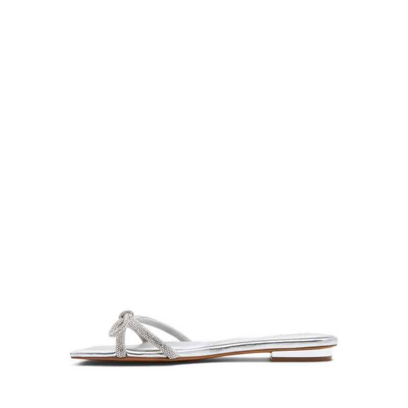Glimmera Women's Flat Sandals - Silver
