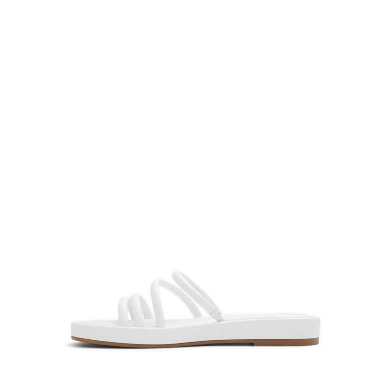 Aledeclya Women's Flat Sandals - White