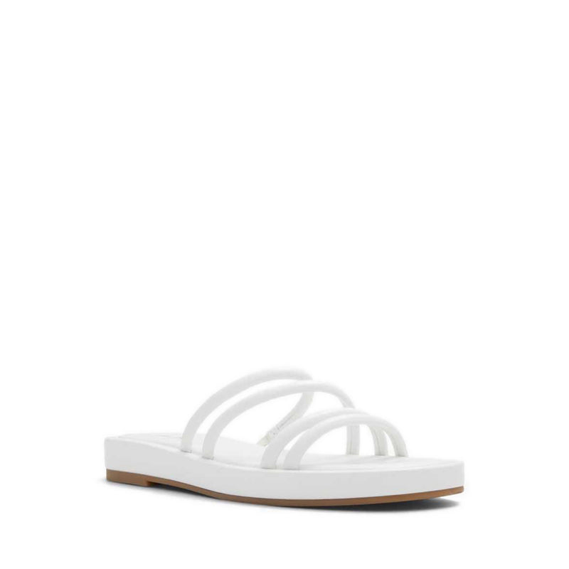 Aledeclya Women's Flat Sandals - White
