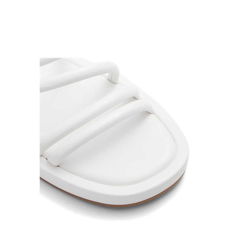 Aledeclya Women's Flat Sandals - White