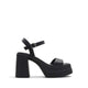 ALDO TAINA HEELED SANDALS - BLACK