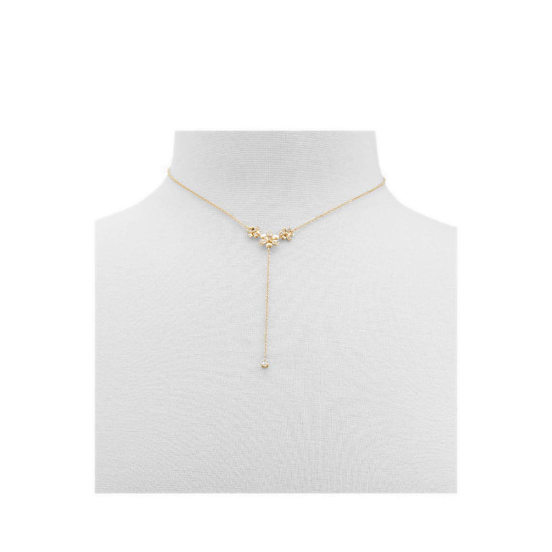 Rura Women's Necklace - Gold-Clear Multi